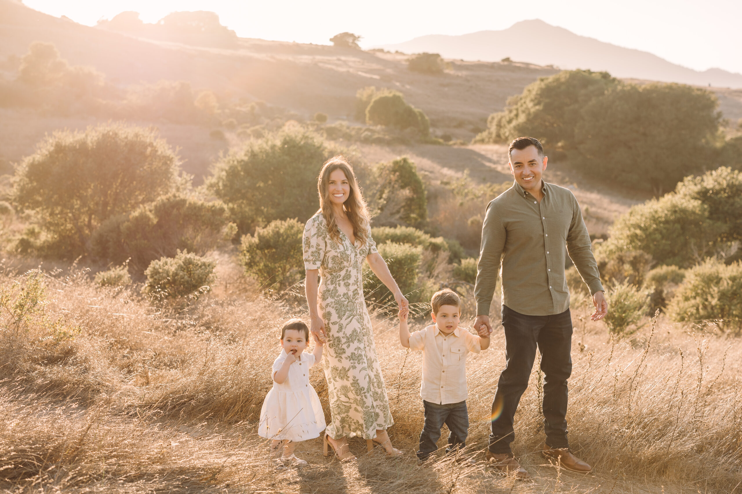 Family photos in Marin County rolling hills by Sonoma County family photographer Courtney Stockton